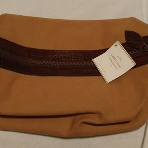 SADDLE CANVAS EXPANDABLE TOILETRIES BAG